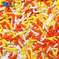 Candy Corn Mix Fake Clay Sprinkles Halloween Decoden Funfetti 5Mm 20 Grams Sprinkle