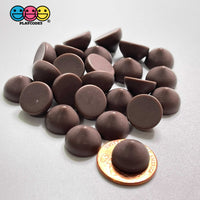 Chocolate Chips Kisses Drops White Chocolates Chip Fake Food Realistic Charm Cabochons 25 Pcs