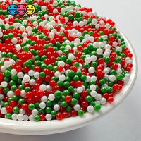 Christmas Mix Nonpareil Glass 1.9Mm Beads Caviar Faux Sprinkles Decoden Bead