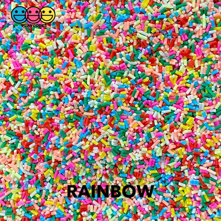 20/100 Grams Clay Confetti Sprinkles Multicolor Patterns 20 / Rainbow Sprinkle