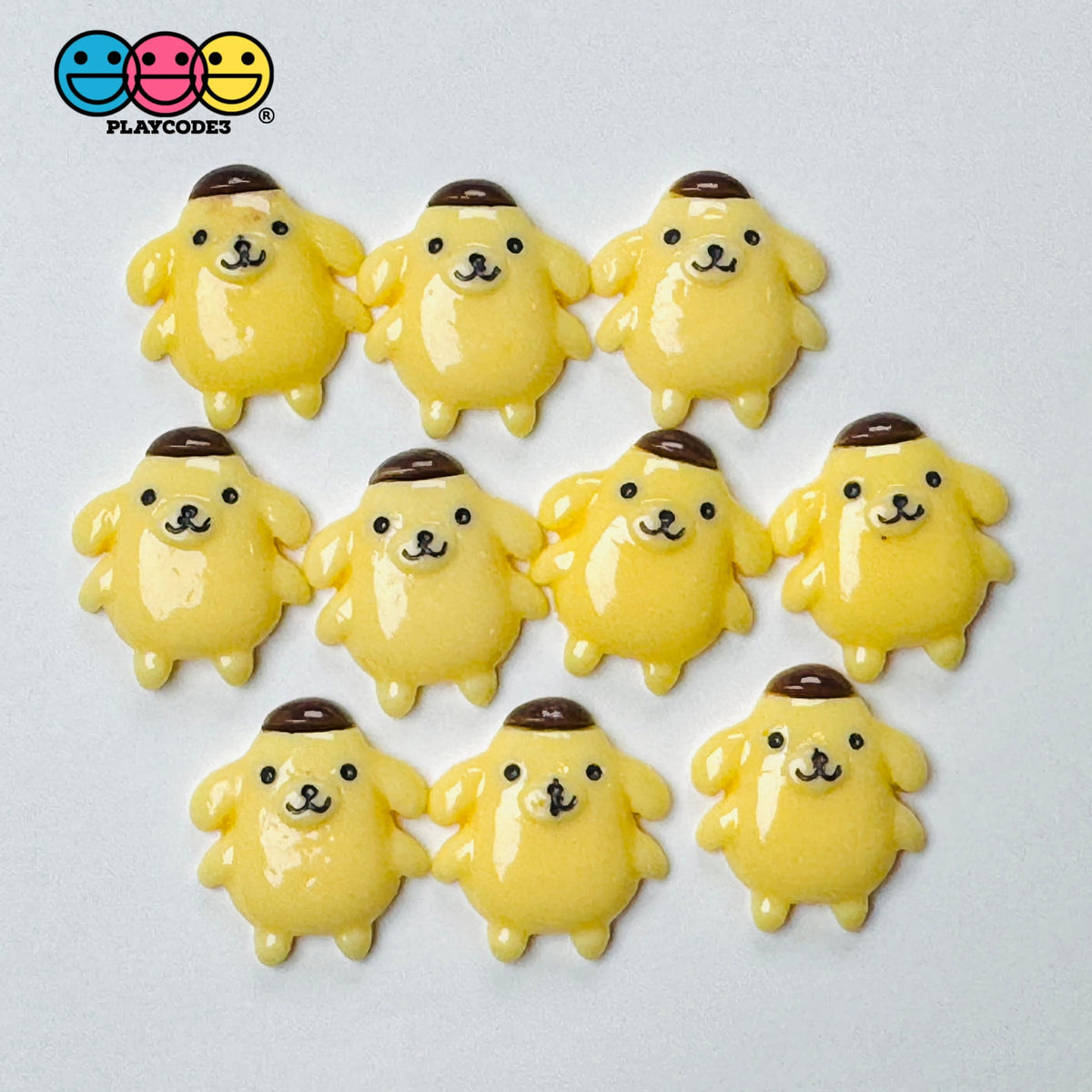 Kawaii Anime Flatback Cabochons - 10 pcs Charm Mix| PLAYCODE3