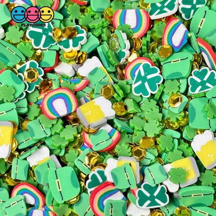 Leprechaun Party Mix Beer Rainbow Gold Coin Shamrock Hat Fake Sprinkle Confetti Funfetti Playcode3