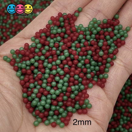 Nonpareil Faux Beads Christmas Theme Colors Decoden Food Bead
