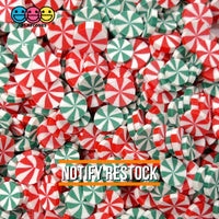 Peppermint Fimo Slices Faux Sprinkles Holiday Colors Christmas Valentines Day Decoden Fake Food 8