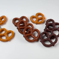 Pretzels Fake Food Plastic Resin Food Prop Chocolate Covered, Regular, Honey Mustard Not a Toy 9/10 pcs