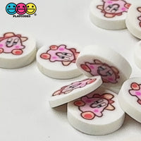 Pink Character Video Game Cute Fake Clay Sprinkles Decoden Fimo Jimmies 5mm/10mm