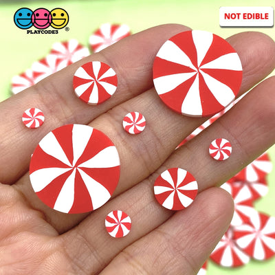 Peppermint Candy Swirl Christmas Design Fake Sprinkles Decoden Sprinkle