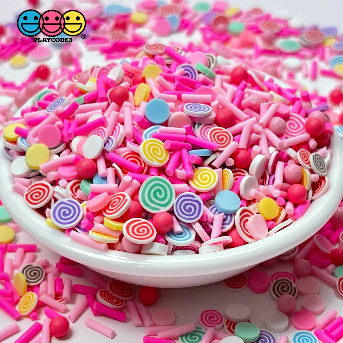 Sweet Tooth Candy Swirl Fake Sprinkles for Decoden Crafts| PLAYCODE3