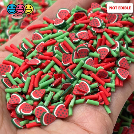 Watermelon Patch Mix Fimo Slices Fake Clay Sprinkles Decoden Jimmies Sprinkle