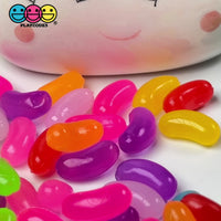 Jellybeans Fake Candy Not Actual Size Realistic Looking Faux Food 3D Plastic Charms Jelly Beans 100 pcs