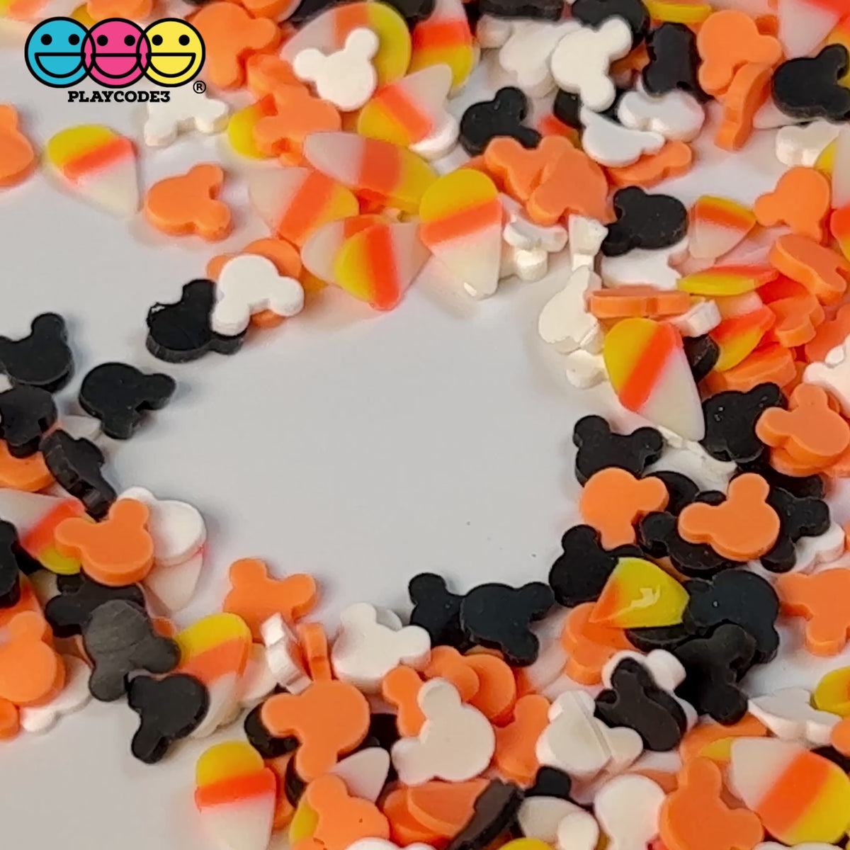 Candy Corn Star Pearl Celebration Halloween Mix Fimo Fake Polymer Clay  Sprinkles Jimmies Funfetti, PLAYCODE3