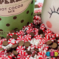 Peppermint Hot Cocoa Clay Fake Sprinkles Mix Holiday Christmas Decoden