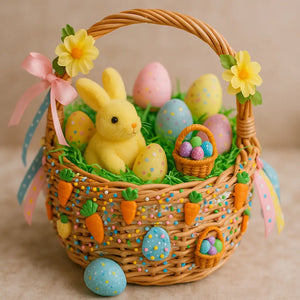 Crafting an Enchanting Easter Basket with PLAYCODE3 LLC Supplies
