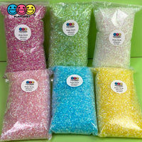 100G Bingsu Beads Slime Crunchy Iridescent Crafting Supplies Cut Plastic Straws Bead