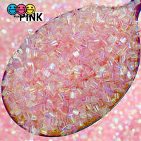 100G Bingsu Beads Slime Crunchy Iridescent Crafting Supplies Cut Plastic Straws Bead