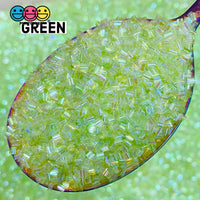 100G Bingsu Beads Slime Crunchy Iridescent Crafting Supplies Cut Plastic Straws Bead