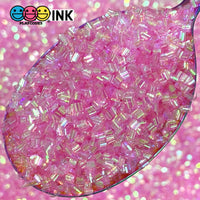 100G Bingsu Beads Slime Crunchy Iridescent Crafting Supplies Cut Plastic Straws Bead