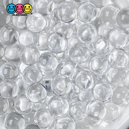 100Grams Boba Beads Fake Caviar Acrylic Gum-Ball Pearls Faux Nonpareil No Holes 8Mm - 9.5Mm 100