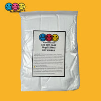 1Kg (2.2Lbs) Clay Playcode3 Llc Air Dry Polymer - White Versatile & High-Quality For Butter Slime