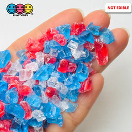 1Kg 4Th Of July Red Blue White Silica Acrylic Sand Slime Filler Fake Rock Playcode3 Llc Sprinkle