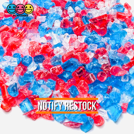 1Kg 4Th Of July Red Blue White Silica Acrylic Sand Slime Filler Fake Rock Playcode3 Llc Sprinkle