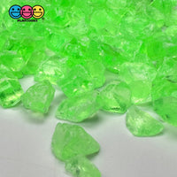 1Kg Green Silica Acrylic Sand Slime Filler Fake Rock Sprinkle