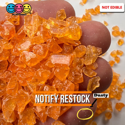 1Kg Orange Silica Acrylic Sand Slime Filler Fake Rock Sprinkle