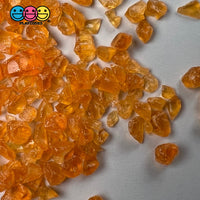 1Kg Orange Silica Acrylic Sand Slime Filler Fake Rock Sprinkle