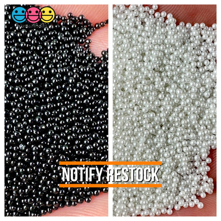 1Mm Nonpareil Microbead Glass Beads Caviar Faux Sprinkles Decoden Fake Bake 10 Colors 20 Grams /