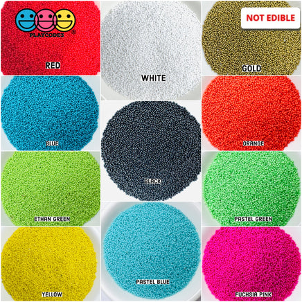 1Mm Nonpareil Microbead Glass Beads Caviar Faux Sprinkles Decoden Fake Bake 10 Colors Bead