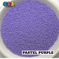 1mm Nonpareil Microbead Glass Beads Caviar Faux Sprinkles Decoden Fake Bake 16 Colors - 20 grams / Pastel purple - Bead