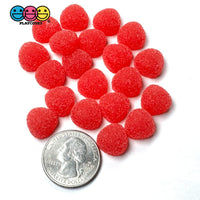 20/24 pcs Gumdrops Small Fake Candy Gummy Sugar Coated Gum Drops 6 Colors Fake Charms Candies 24 pcs Fake Food