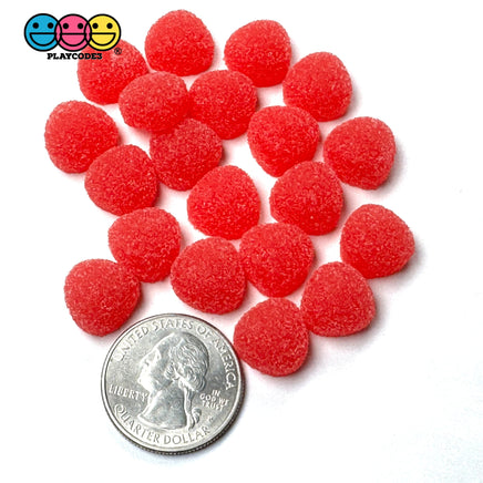 20/24 pcs Gumdrops Small Fake Candy Gummy Sugar Coated Gum Drops 6 Colors Fake Charms Candies 24 pcs Fake Food