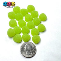 20/24 pcs Gumdrops Small Fake Candy Gummy Sugar Coated Gum Drops 6 Colors Fake Charms Candies 24 pcs Fake Food