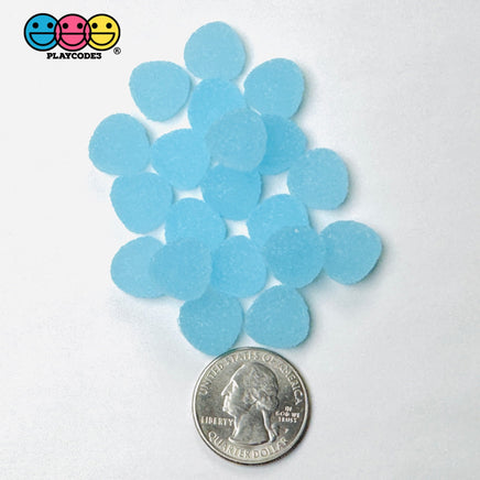 20/24 pcs Gumdrops Small Fake Candy Gummy Sugar Coated Gum Drops 6 Colors Fake Charms Candies 24 pcs Fake Food