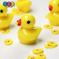 Ducklings Baby Ducks Mini Charms Rubber Ducky Cabochons Decoden Duck 10 Pcs Charm