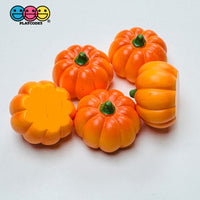 3D Fake Pumpkin Fall Autumn Flat bottom Cabochons Decoden Charm 5 pcs PLAYCODE3 LLC Charm