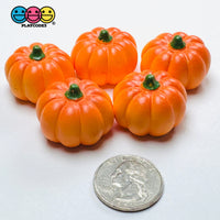 3D Fake Pumpkin Fall Autumn Flat bottom Cabochons Decoden Charm 5 pcs PLAYCODE3 LLC Charm