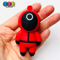 3D Korean Tv Show Character Keychain Figure Cabochons Decoden Charm 3Pcs Playcode3