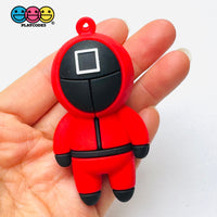 3D Korean Tv Show Character Keychain Figure Cabochons Decoden Charm 3Pcs Playcode3