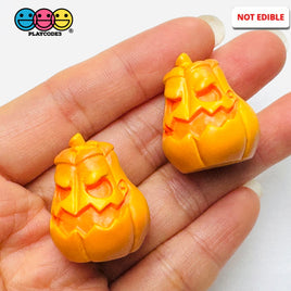 3D Pumpkin Halloween Holiday Jack-O-Lantern Cabochons Decoden Charm 5 pcs PLAYCODE3 Charm