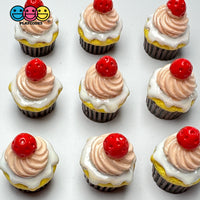 3D Strawberry Cup Cake Fake Sweets Flatback Cabochons Decoden Charm 10 Pcs Playcode3 Llc