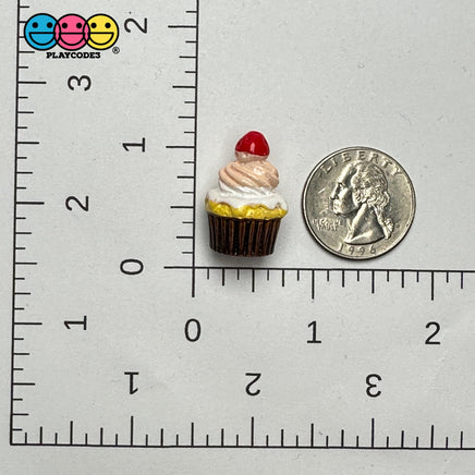 3D Strawberry Cup Cake Fake Sweets Flatback Cabochons Decoden Charm 10 Pcs Playcode3 Llc