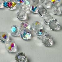 4Mm Diamond Shape Acrylic Rhinestone Beads Caviar Faux Sprinkles Decoden Slime Supplies Jewerly