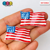 4Th Of July American Flag Flatback Cabochons Decoden Charm 10 Pcs Playcode3