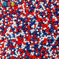 4Th Of July Mix Nonpareil Glass 1.9Mm Beads Caviar Faux Sprinkles Decoden Fake 20 Grams Bead