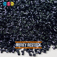 Bingsu Beads Metallic Red Green Gold And Black Slime Crafting 100 Grams / Black Bead