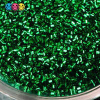 Bingsu Beads Metallic Red Green Gold And Black Slime Crafting 100 Grams / Green Bead