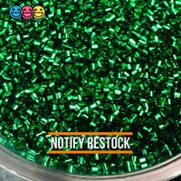 Bingsu Beads Metallic Red Green Gold And Black Slime Crafting 100 Grams / Green Bead