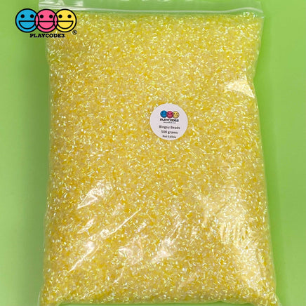 500G Bingsu Beads Slime Crunchy Iridescent Crafting Supplies Cut Plastic Straws Bead